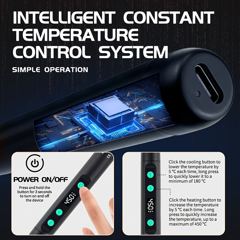 პროფესიონალური  სარჩილავი ტემპერატურის რეგულირებით - ISTOR.GE